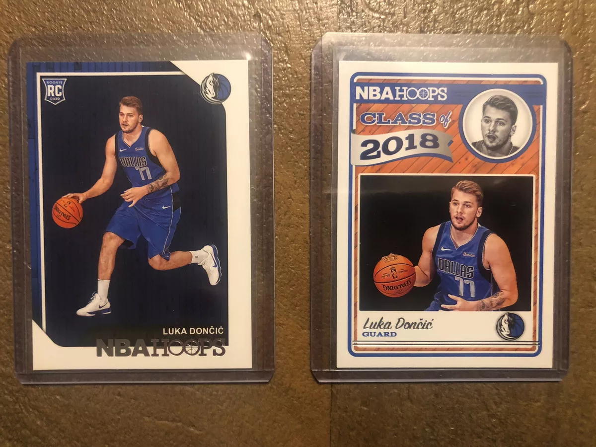 2018-19 Panini NBA Hoops #268 Luka Doncic RC & Class of 2018 #3 Insert Rookie