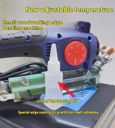 220V Woodworking PVC Edge Banding Machine Portable Adjustable Temperature - Picture 18 of 22