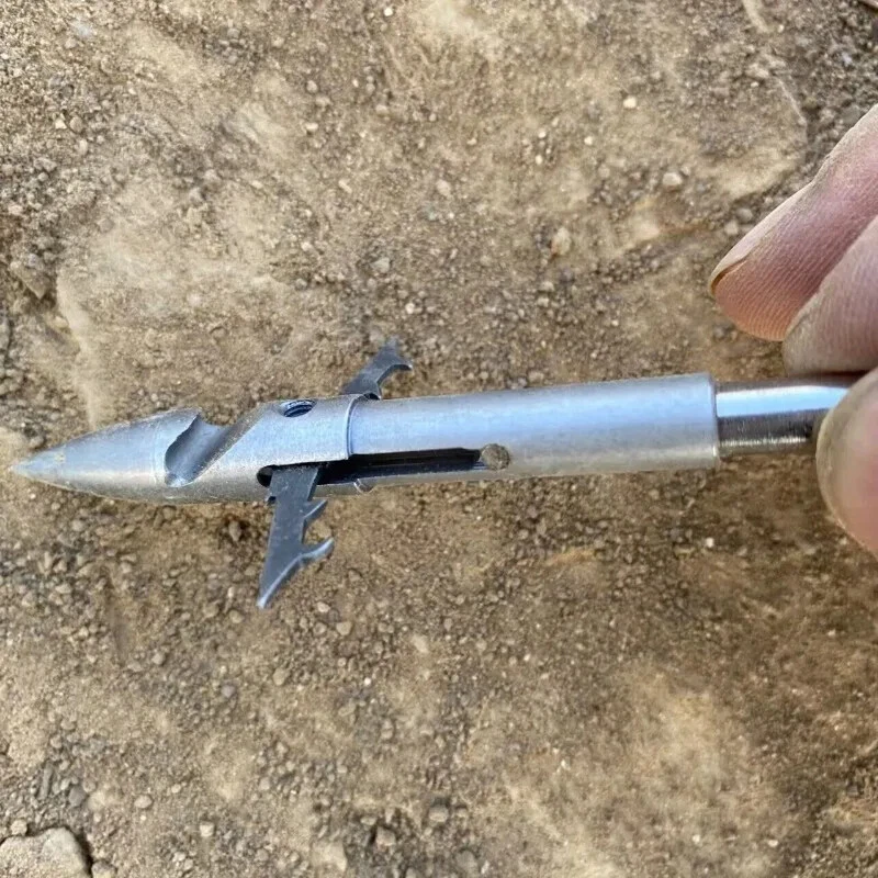 5pcs Deepwater Stainless Steel Strong Broadhead Slingshot Catapult Dart Hunting - Image 4 of 4