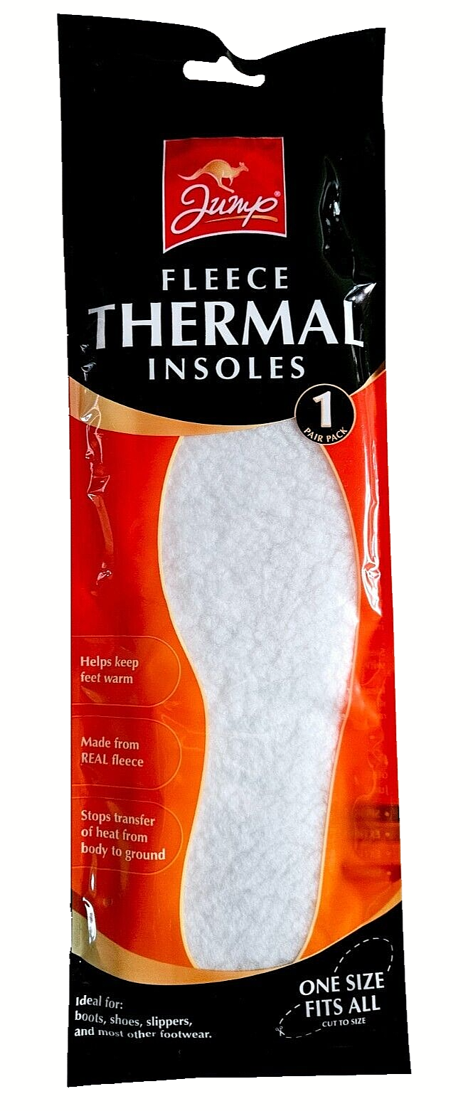 Fleece Thermal Shoe Insoles – Real Fleece - One Size Fits All