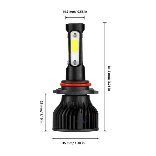4-Side LED Headlight Fog Light H11 9006 H4 H7 9005 9004 9007 880 H13 5202 Canbus - Picture 30 of 40