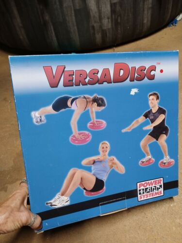 Power Systems Versa Inflated Cushion Disc for Balance Exercise Workout blue