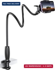 Lamicall Gooseneck Phone Holder for Bed - Upgraded Stable Clip for Desk, Headb