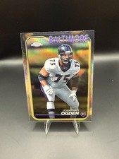 2024 Topps Chrome - Jonathan Ogden #5 Refractor Baltimore Ravens HOF