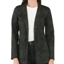 NWT Rachel Zoe Strech Dark Camouflage Blazer Size Small V61