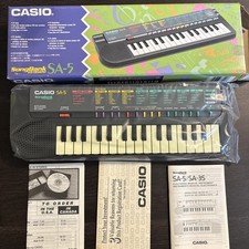 CASIO SA-5 SongBank Electric Keyboard Piano Synthesizer 32 Keys - MINT 