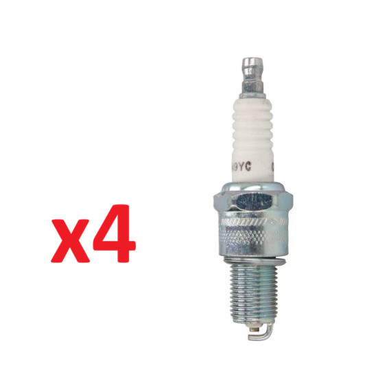4x Champion OE001/T10 Copper Plus Spark Plugs Set of 4 N9YC Replaces NGK BP6ES