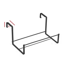 Panacea 89054 Adjustable Black Steel Deck Flower Box Holder 7-1/4 H in.