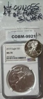 2019 Silver Eagle NGC MS70 + Bonus --Total 1.25 Ounces .999 Silver  COBM-9921