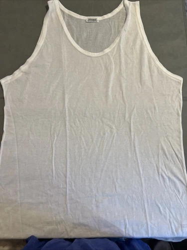 Zimmerli Swiss Women’s White Tank Undershirt Size Xl 100% Cotton NWOT