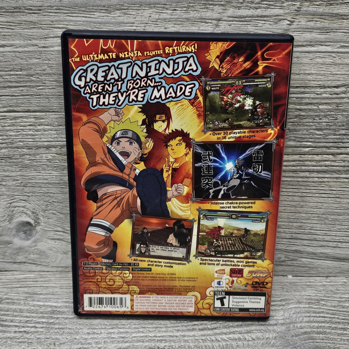 Naruto Ultimate Ninja 2 PlayStation 2 PS2 CIB Bandai Namco Anime