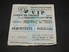 !! Ancien ticket foot match coupe de France JAA ARMENTIERES FCGB BORDEAUX !!