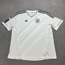 Germany Shirt Adult 2XL XXL White 2012-13 Adidas Football Home Jersey Sports Men