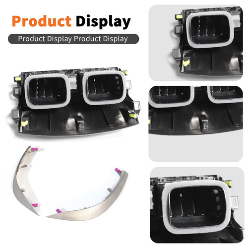 Center Dash A/C Outlet Vent Panel and Strip Trim Compatible with Corolla 2009... - Picture 4 of 5
