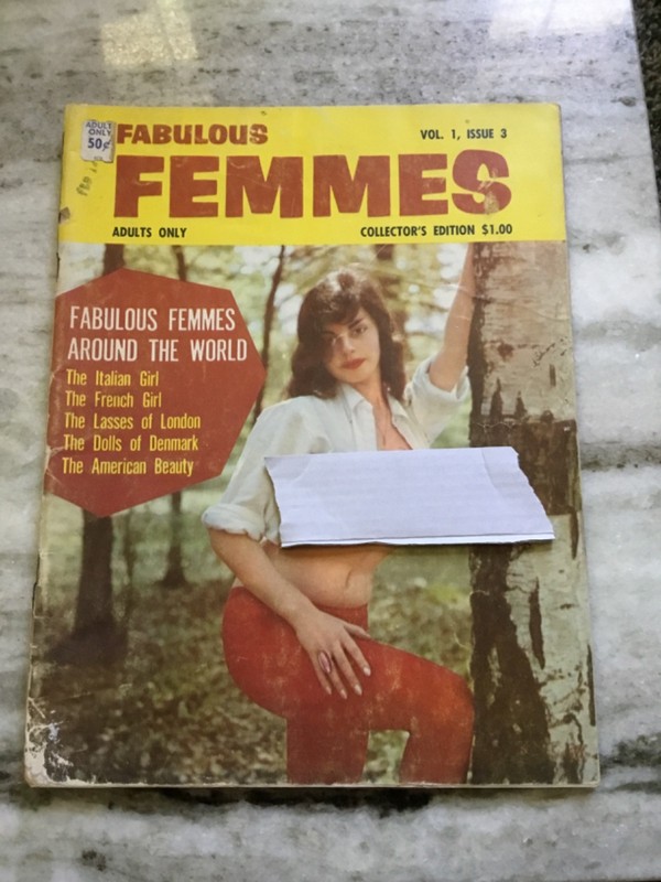 vintage fabulous femmes vol. 1, issue 3 collector's edition 1963 adult magazine