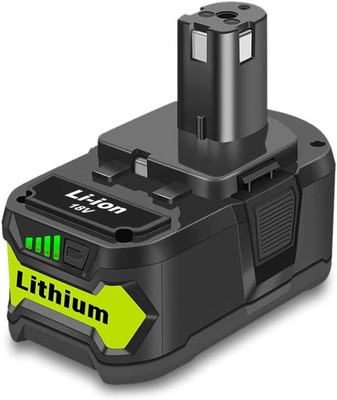 1-Pack 6.0Ah For RYOBI P108 18V Battery High Capacity Lithium-Ion For One Plus
