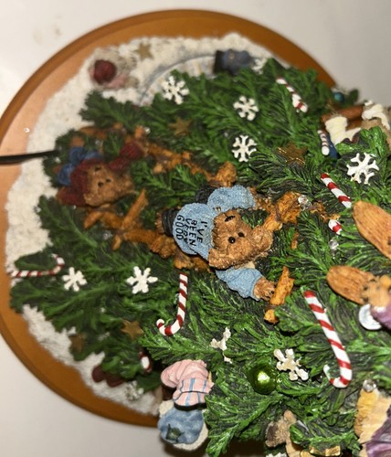 Danbury Mint Boyds Bears Lighted 13” Christmas Tree Santa Bear Vintage 2001 - Picture 19 of 24