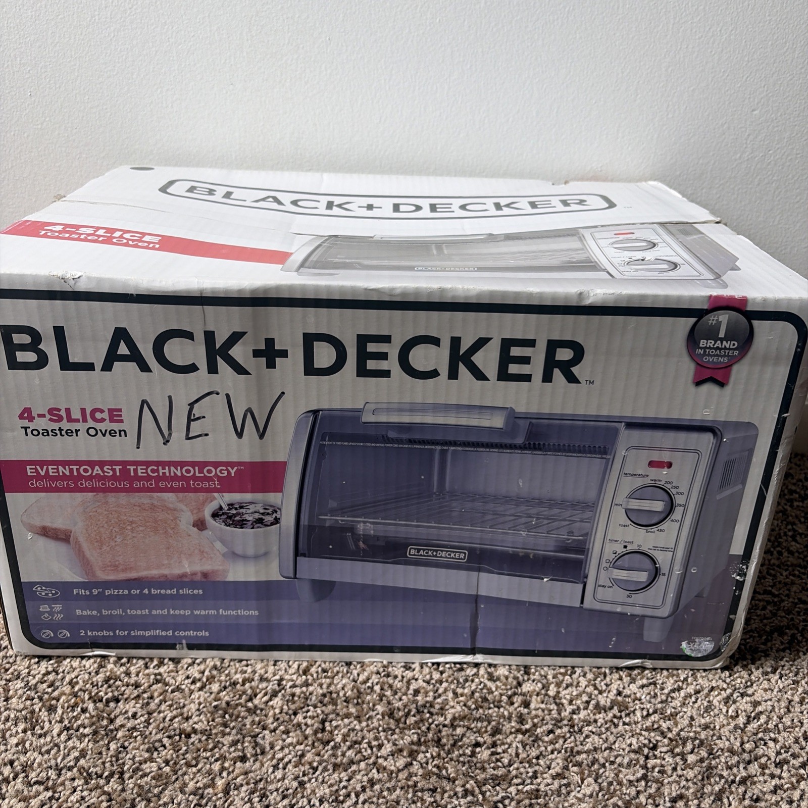 BLACK+DECKER TO1700SG 4-Slice Toaster Oven Stainless Steel