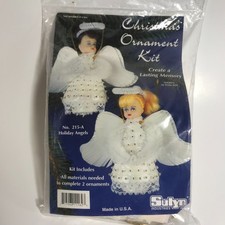 Holiday Angels Christmas Ornament Kit #215-A Sulyn Industries Vintage Sealed