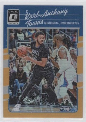 2016-17 Panini Donruss Optic Orange Prizm 36/199 Karl-Anthony Towns #128 1x8