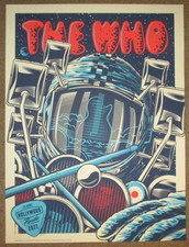 THE WHO concert gig tour poster 4-22-22 HOLLYWOOD 2022 print Travis Price