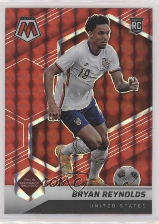 2021-22 Panini Mosaic FIFA Road to World Cup Red Prizm Bryan Reynolds #101 xg2