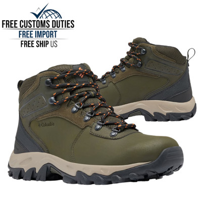 Columbia Men s Newton Ridge Plus II Waterproof Hiking Boot Deep Olive/Desert Sun