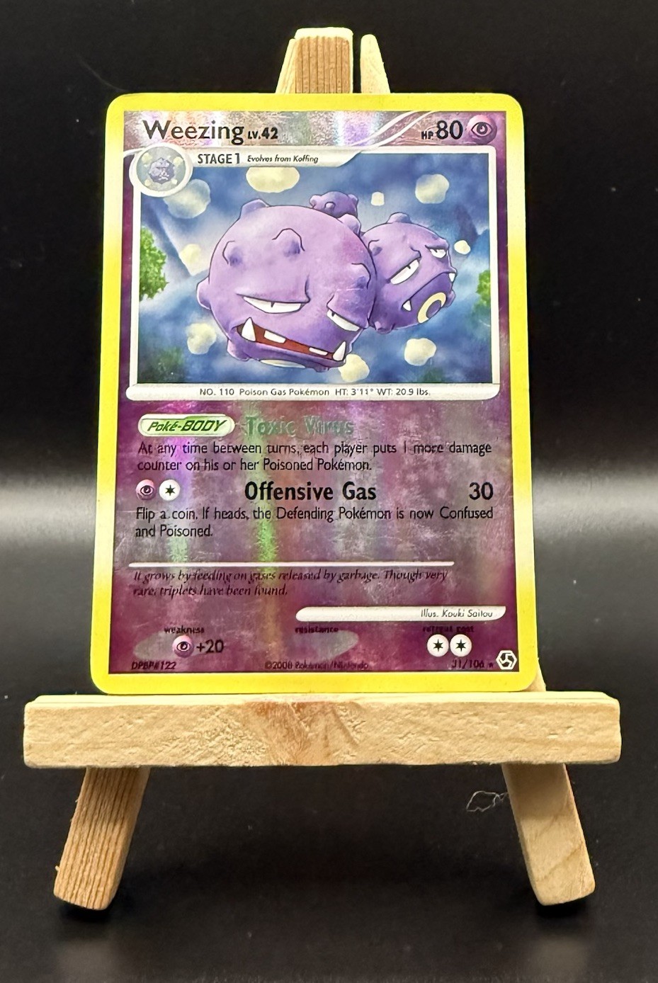 Pokemon Card - Weezing 31/106 - Great Encounters - Reverse Holo LP