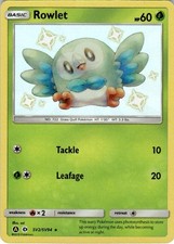 ROWLET SV2/SV94 HIDDEN FATES SHINY VAULT POKEMON HOLO NM/M HIF on eBay