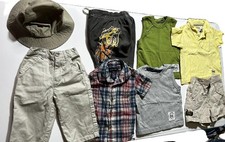 Bundle of Baby Boys Clothing 6 to 12 Months - 4 Tops, 2 Shorts, Hat, RL Pants