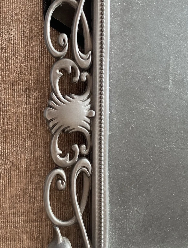 Vintage Art Nouveau Grey Metal Pic Photo Frame 10.5x12.5” Classic Ornate Display - Image 3 of 4