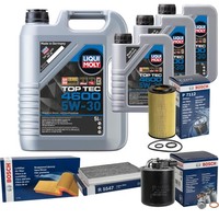 Bosch Inspektionspake 8 L Liqui Moly Top Tec 4600 5W-30 FüR Mercedes Vito