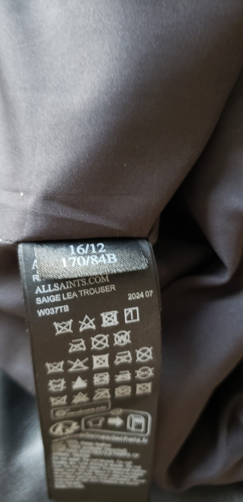 AllSaints  Straight Fit Leather Pants image 6