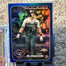 Topps 2024 Chrome Mike Ryan McMahon Blue Refractor #200 Serial /150 Colorado 