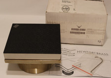 Newport Brass 277-06/15S - 6" Square Shower Drain Throat Use Tile - Satin Nickel