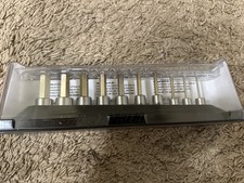 Snap On 10 Pc Combination Drive Metric Standard Hex Bit Socket Set 2-10 Mm
