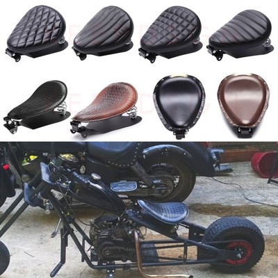 PU Motorcycle Bobber Solo Seat Spring For Yamaha Honda Kawasaki Suzuki Chopper