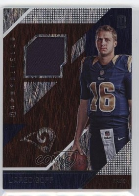 2016 Panini Unparalleled RPS Rookie Materials 75/299 Jared Goff #RM-JG RC 1pp0