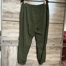Victoria's Secret PINK L Green Jogger Pants Preppy Artsy Professional Coastal