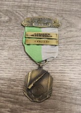 DATED 1949 VINGENNES RIFLE CLUB SHOOTING RIBBON MEDAL
