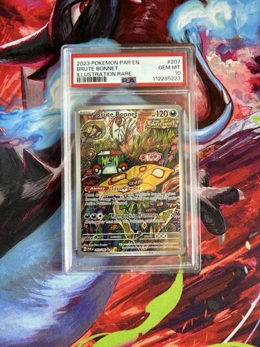 PSA 10 Brute Bonnet 207/182 SV04: Paradox Rift Illustration Rare Holo