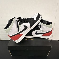 Jordan Air Jordan 1 Mid SE Black/White/Red Men’s 9 Mid Top Basketball Sneaker