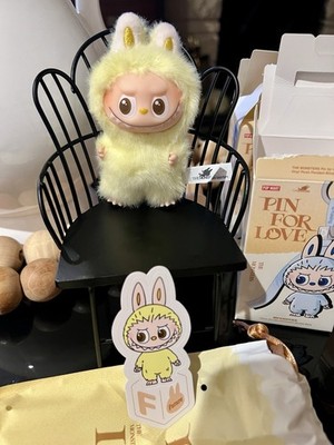 Labubu Pin For Love “Letter F” POP MART new In Hand | eBay