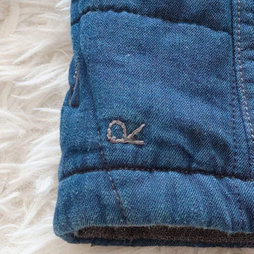 45R Indigo Cotton Quilted 908 Liner Blouson Jacket Excellent - product detail image 8