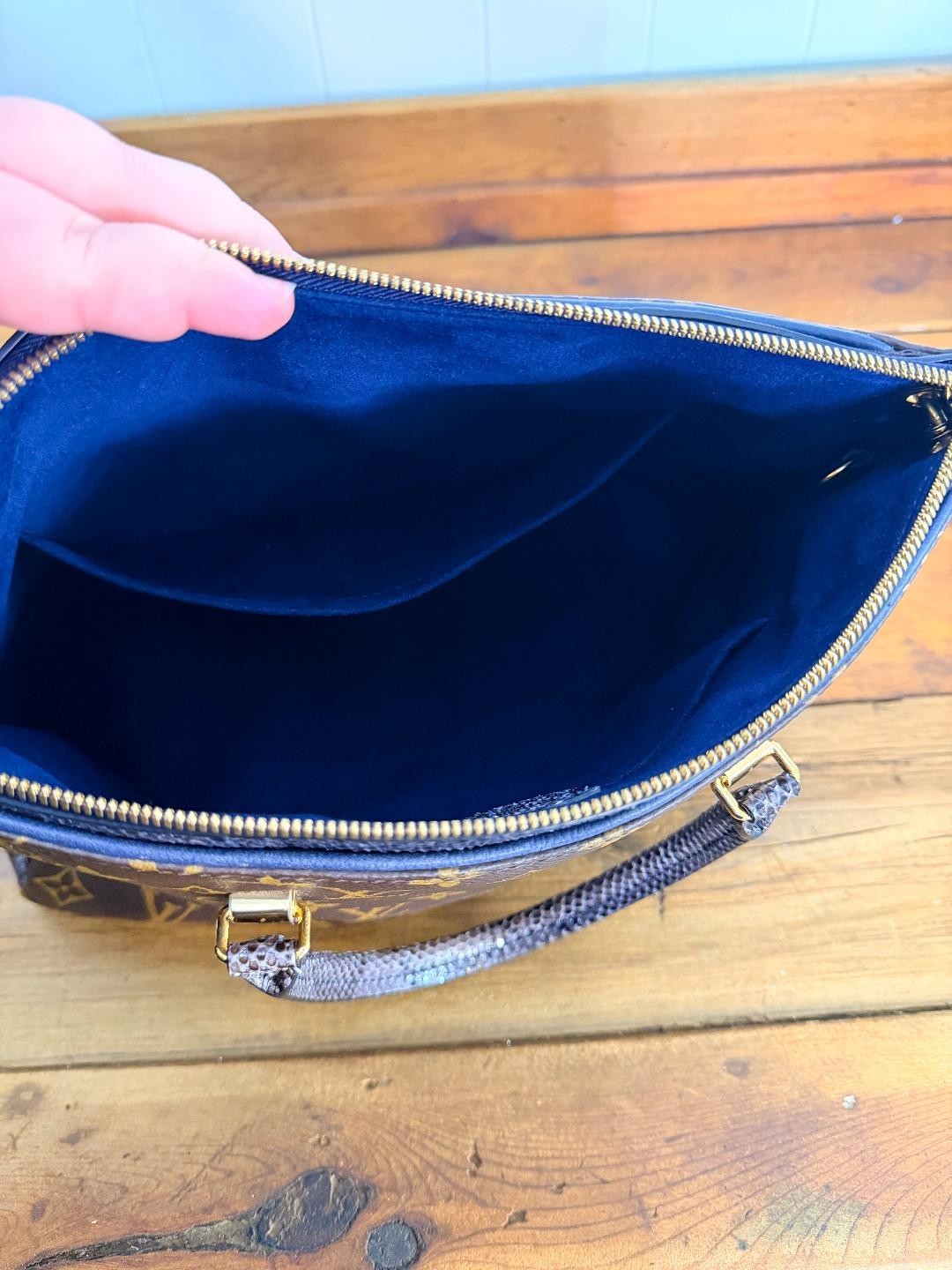 Authentic Louis Vuitton Pallas MM Python Trim Mon… - image 7