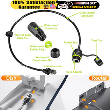 For Starlink Ethernet Adapter Gen 3/mini Cable To Rj45 Ip68 Waterproof Standard