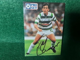 CELTIC TONY CASCARINO Signed PRO SET 1991 Football Trading Card