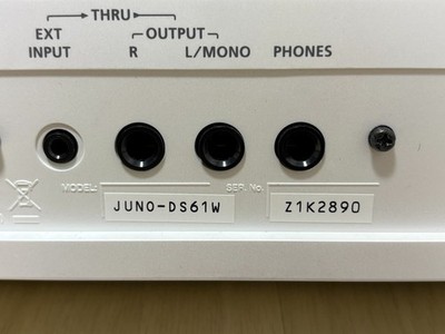 Roland JUNO-DS61W White 61-Key Keyboard Synthesizer with Soft Case