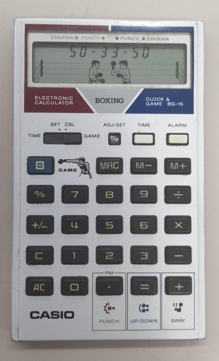 CASIO BG-15 Boxing Game with Calculator Retro Vintage Used | eBay