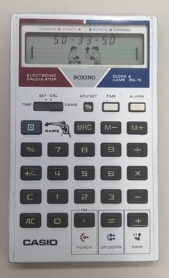 CASIO BG-15 Boxing Game with Calculator Retro Vintage Used